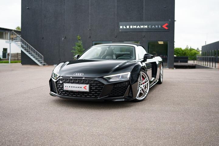 Gul Audi R8 fra 2019 set udefra