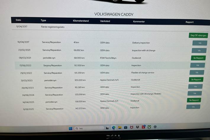 undefined VW Caddy Maxi fra 2017
