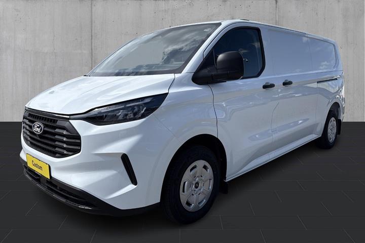 Grå Ford Transit Custom 320 L2 fra 2026 set udefra