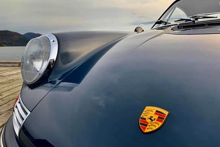 Blå Porsche 912 fra 1962