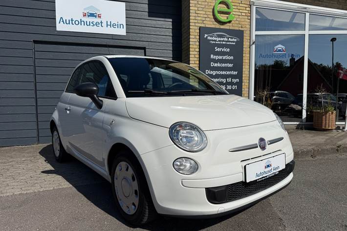 Hvid Fiat 500 fra 2012