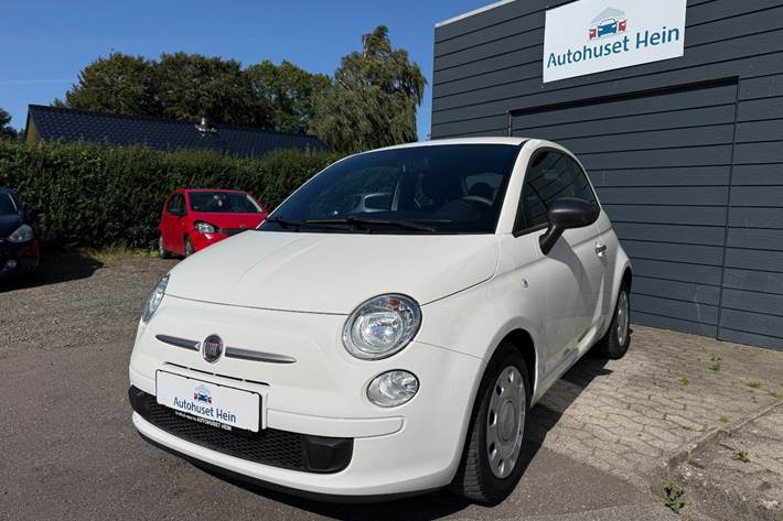 Hvid Fiat 500 fra 2012