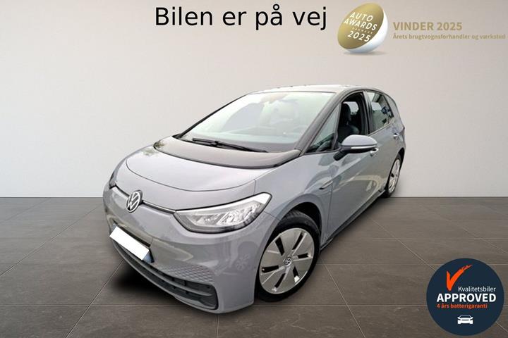 Grå VW ID.3 fra 2023 set udefra