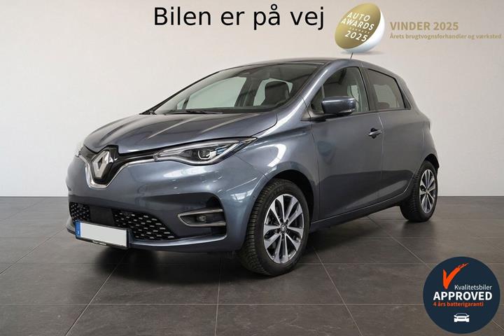 Grå Renault Zoe fra 2021 set udefra