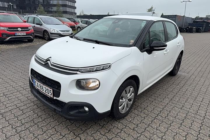 Hvid Citroën C3 fra 2018 set udefra