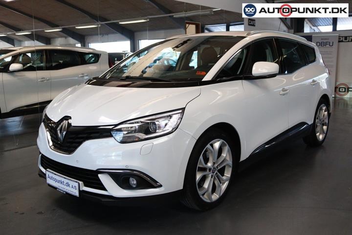 Hvid Renault Grand Scenic IV fra 2018 set udefra