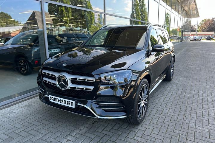 Sort Mercedes GLS400 d fra 2023 set udefra