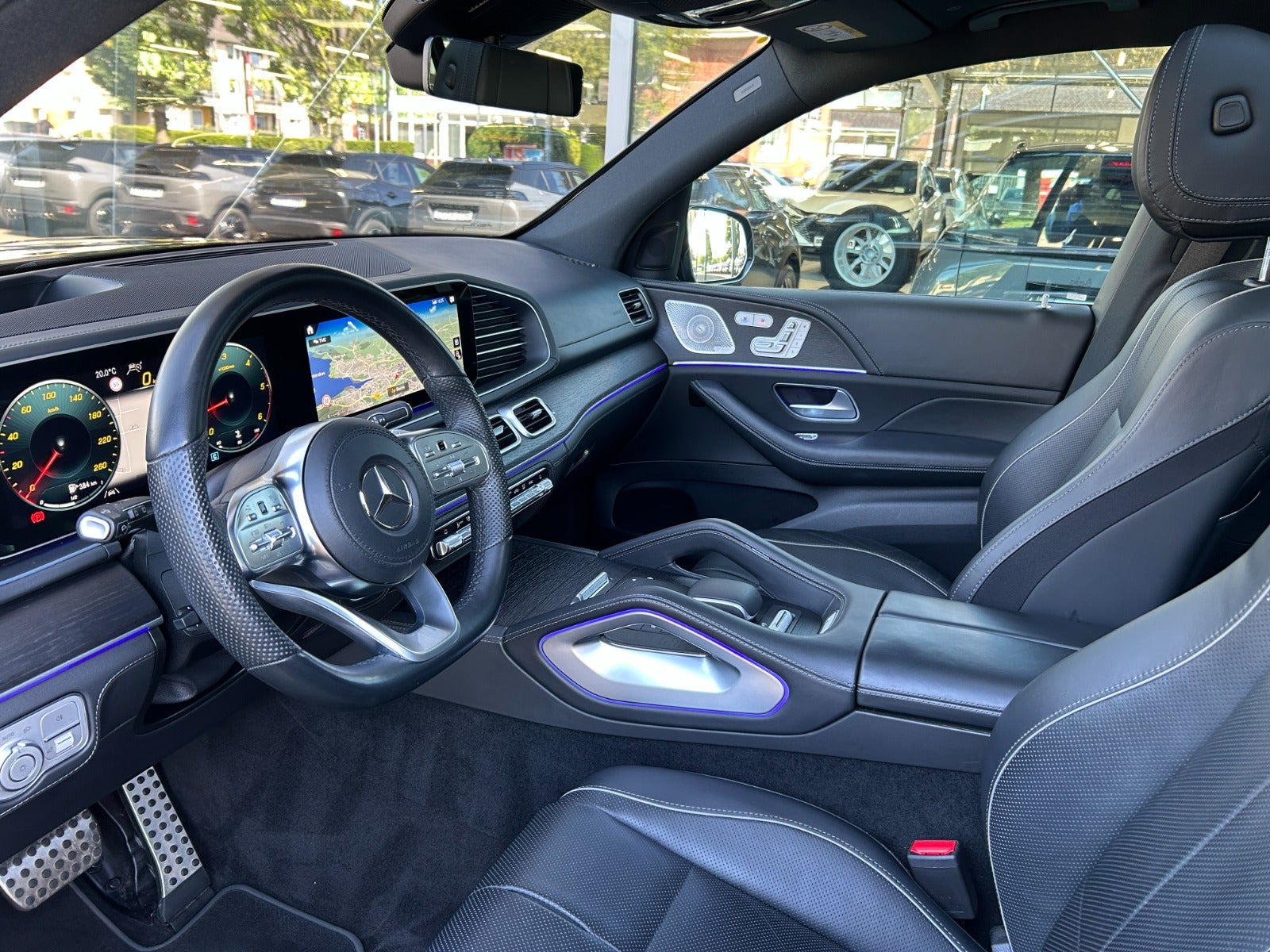 Sort Mercedes GLS400 d fra 2023