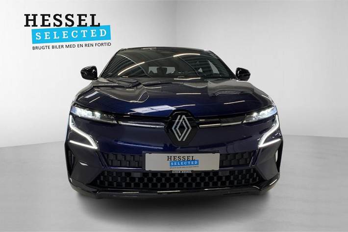 Blå Renault Megane E-Tech fra 2023