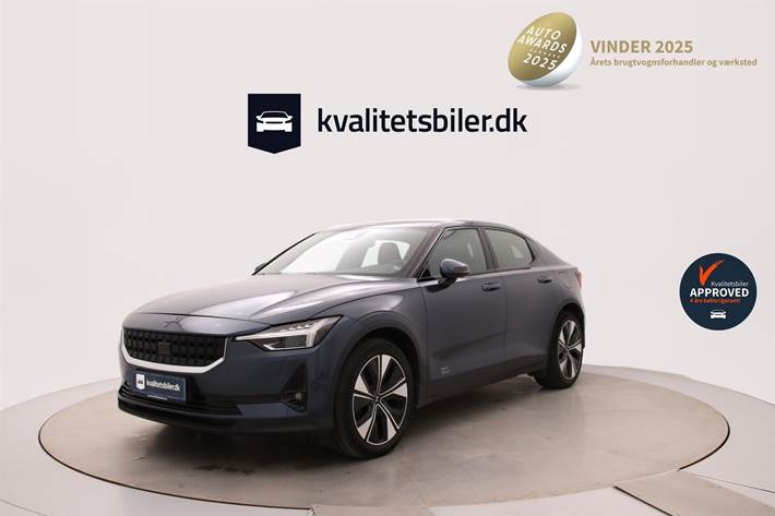 Blå Polestar 2 fra 2023