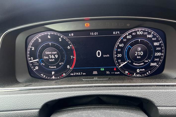 Sort VW Golf VII fra 2018