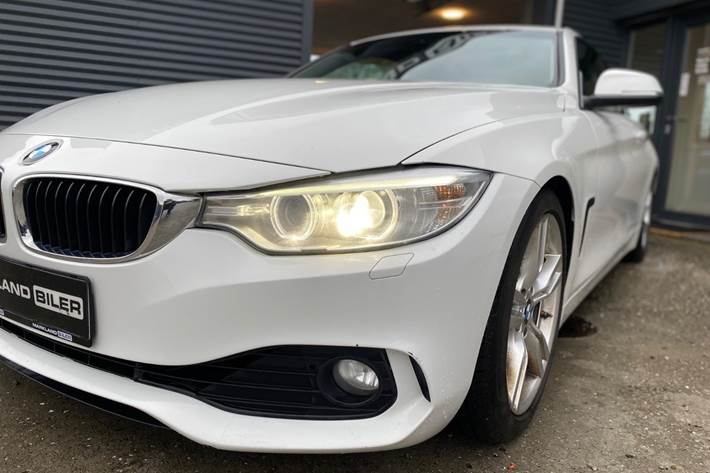 Hvid BMW 428i fra 2015