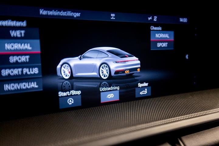 Blå Porsche 911 Carrera 4S fra 2020