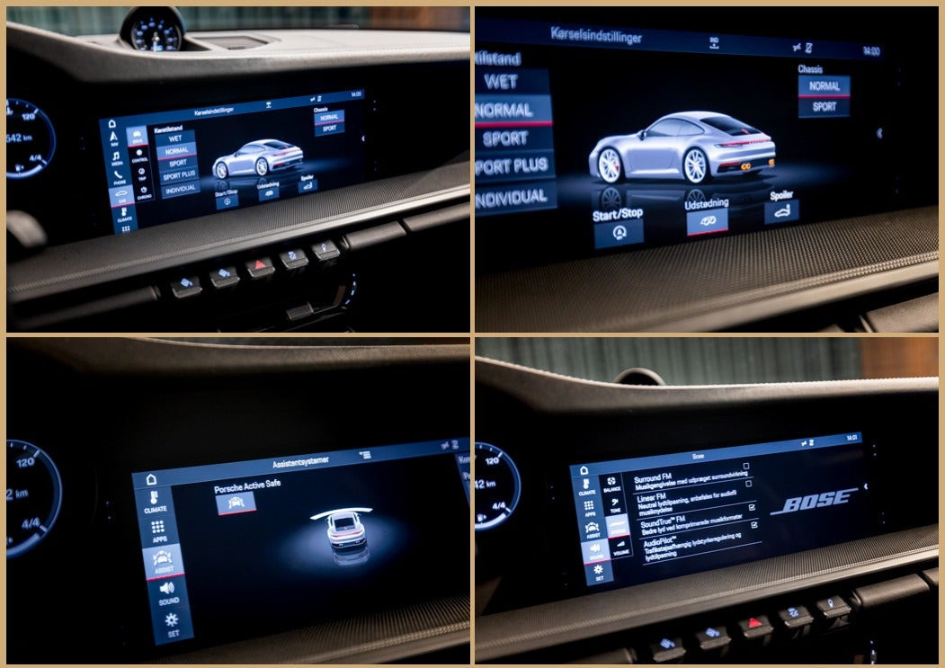 Blå Porsche 911 Carrera 4S fra 2020