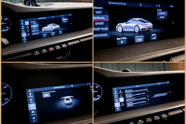 Blå Porsche 911 Carrera 4S fra 2020