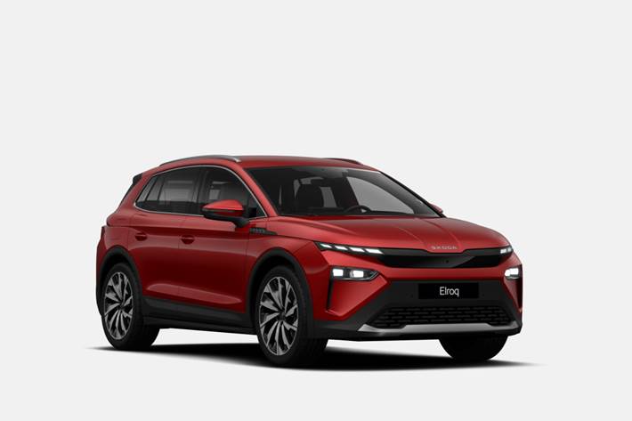 Rød Skoda Elroq fra 2025