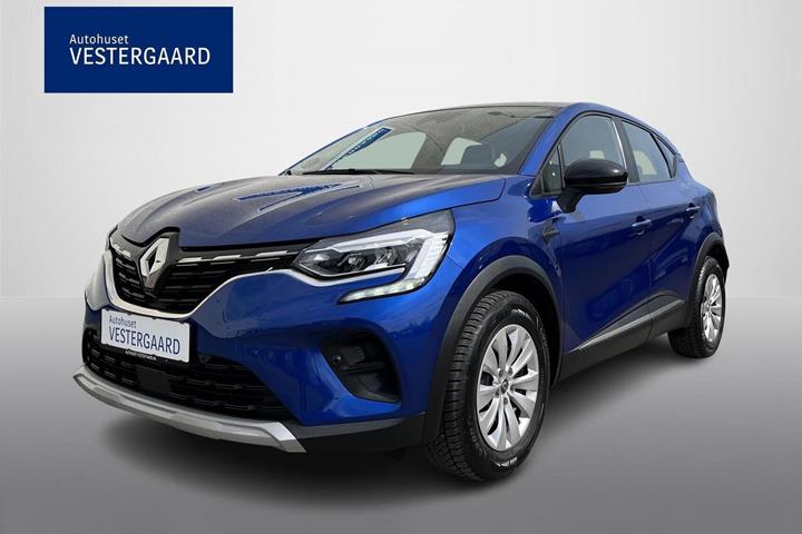 Blå Renault Captur fra 2020 set udefra