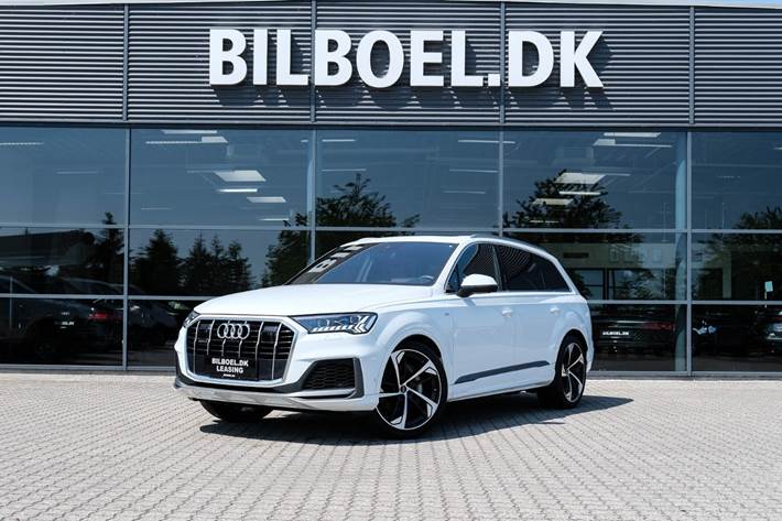 Hvid Audi Q7 fra 2019