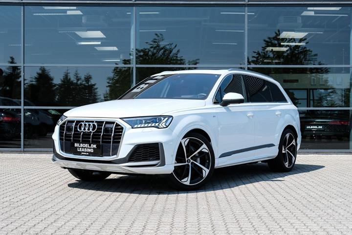 Hvid Audi Q7 fra 2019