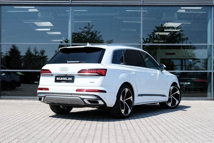 Hvid Audi Q7 fra 2019