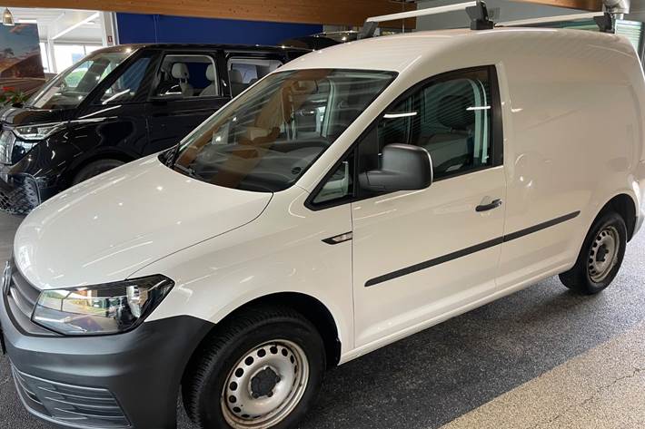 Hvid VW Caddy fra 2019