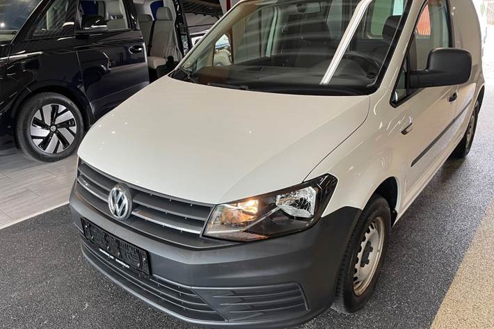 Hvid VW Caddy fra 2019