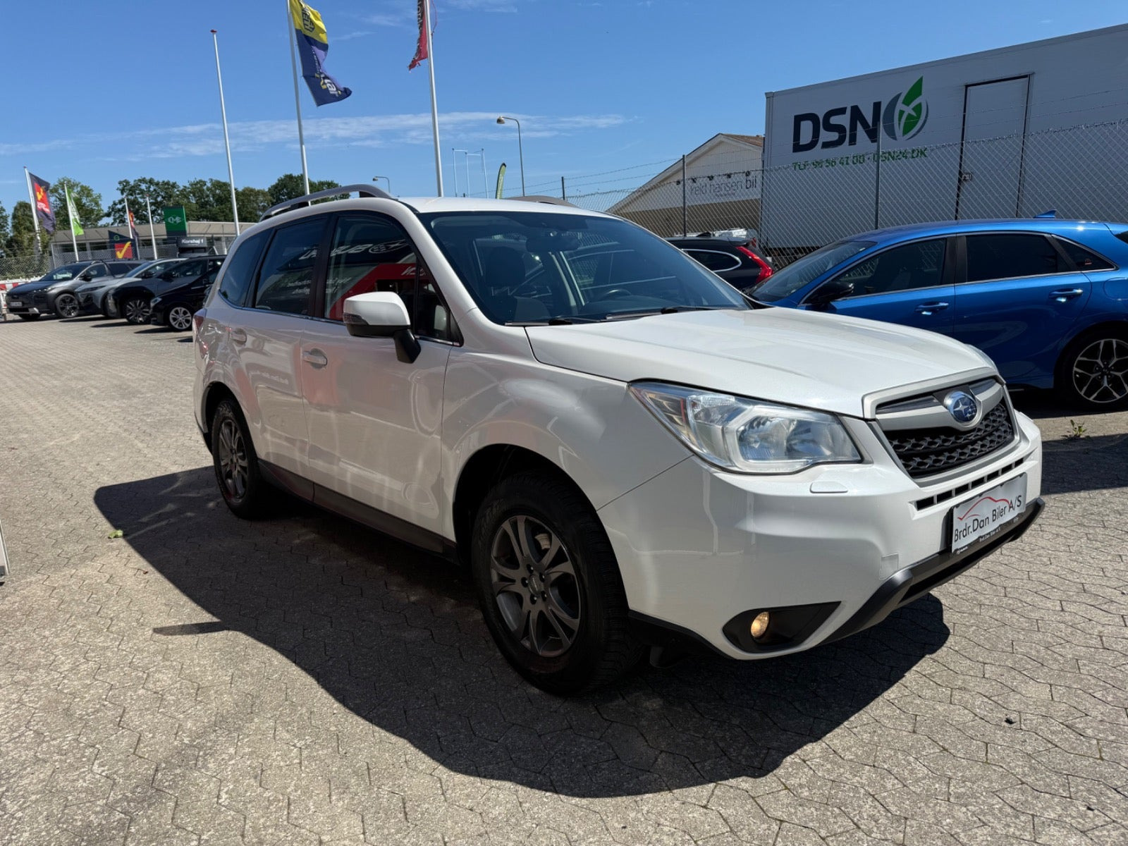Hvid Subaru Forester fra 2014