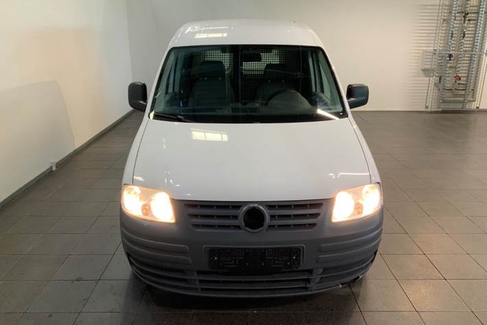Hvid VW Caddy fra 2009