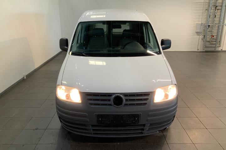 Hvid VW Caddy fra 2009