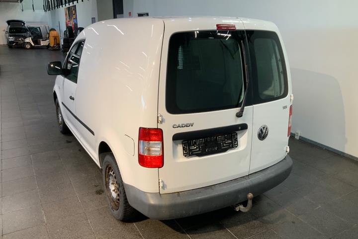 Hvid VW Caddy fra 2009