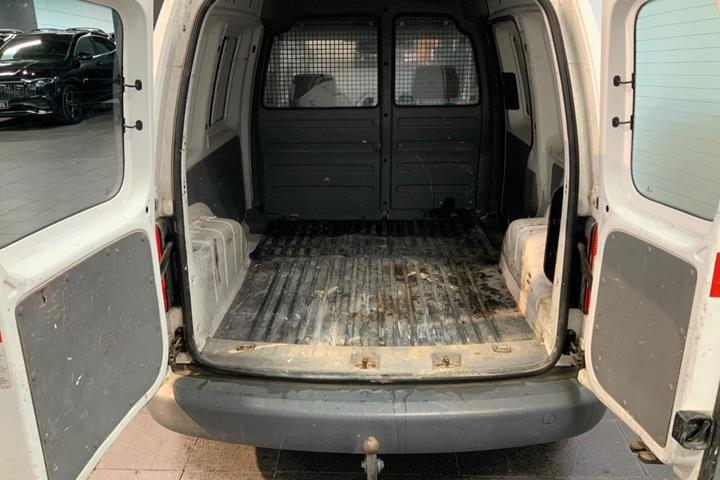 Hvid VW Caddy fra 2009
