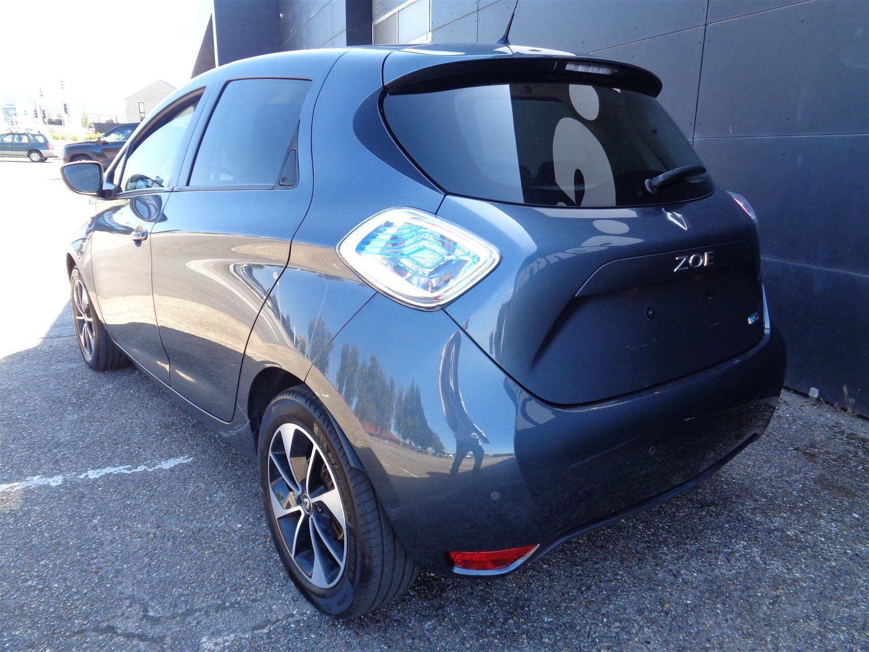 Blå Renault Zoe fra 2017