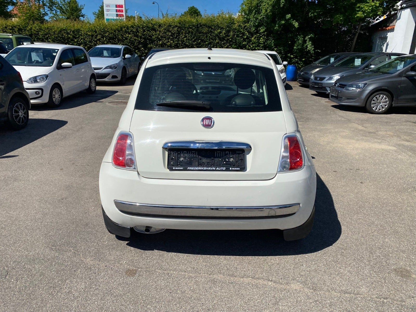 Hvid Fiat 500 fra 2008