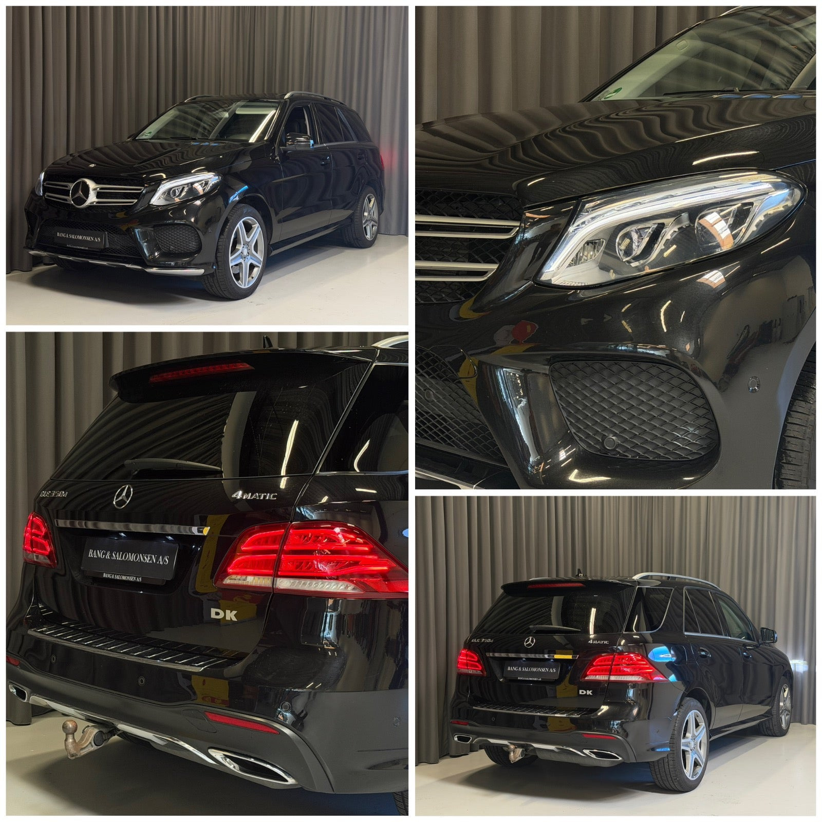 Sort Mercedes GLE350 d fra 2015