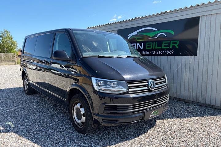 Sort VW Transporter fra 2017