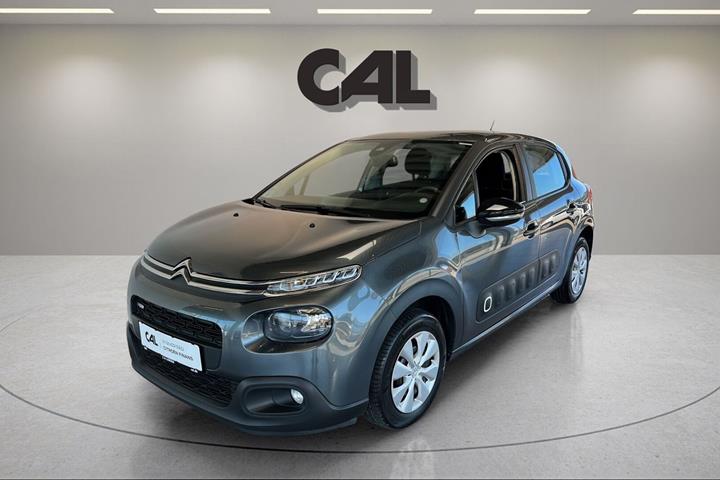 Grå Citroën C3 fra 2017 set udefra