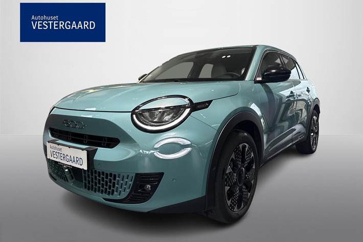 Blå Fiat 600e fra 2025