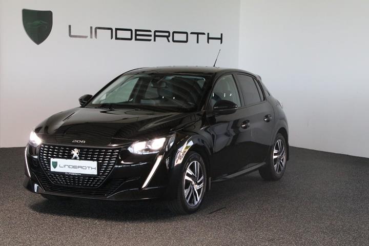 Sort Peugeot 208 fra 2024 set udefra
