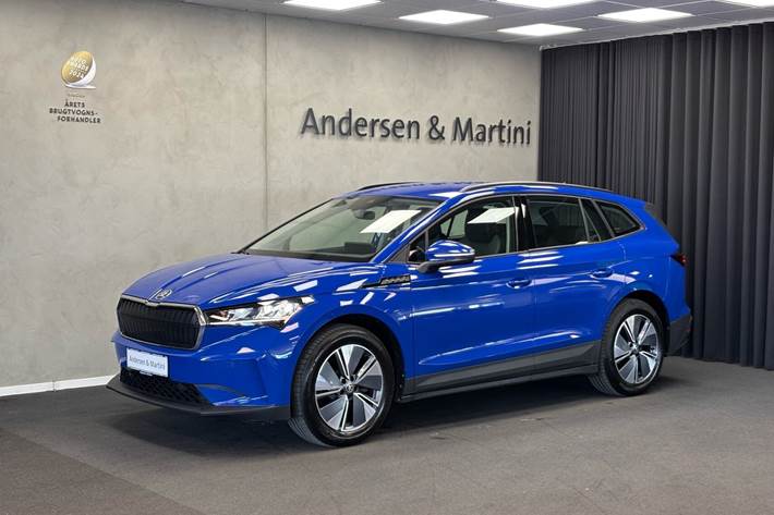 Blå Skoda Enyaq fra 2024