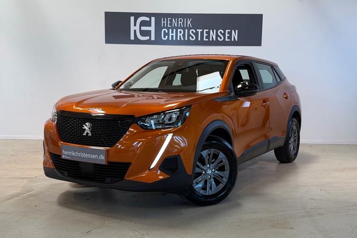 Orange Peugeot 2008 fra 2022 set udefra