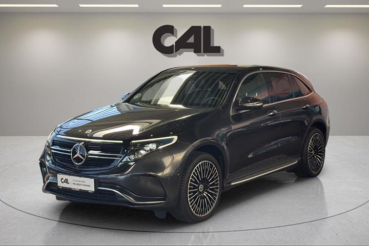 Sort Mercedes EQC 400 fra 2023 set udefra