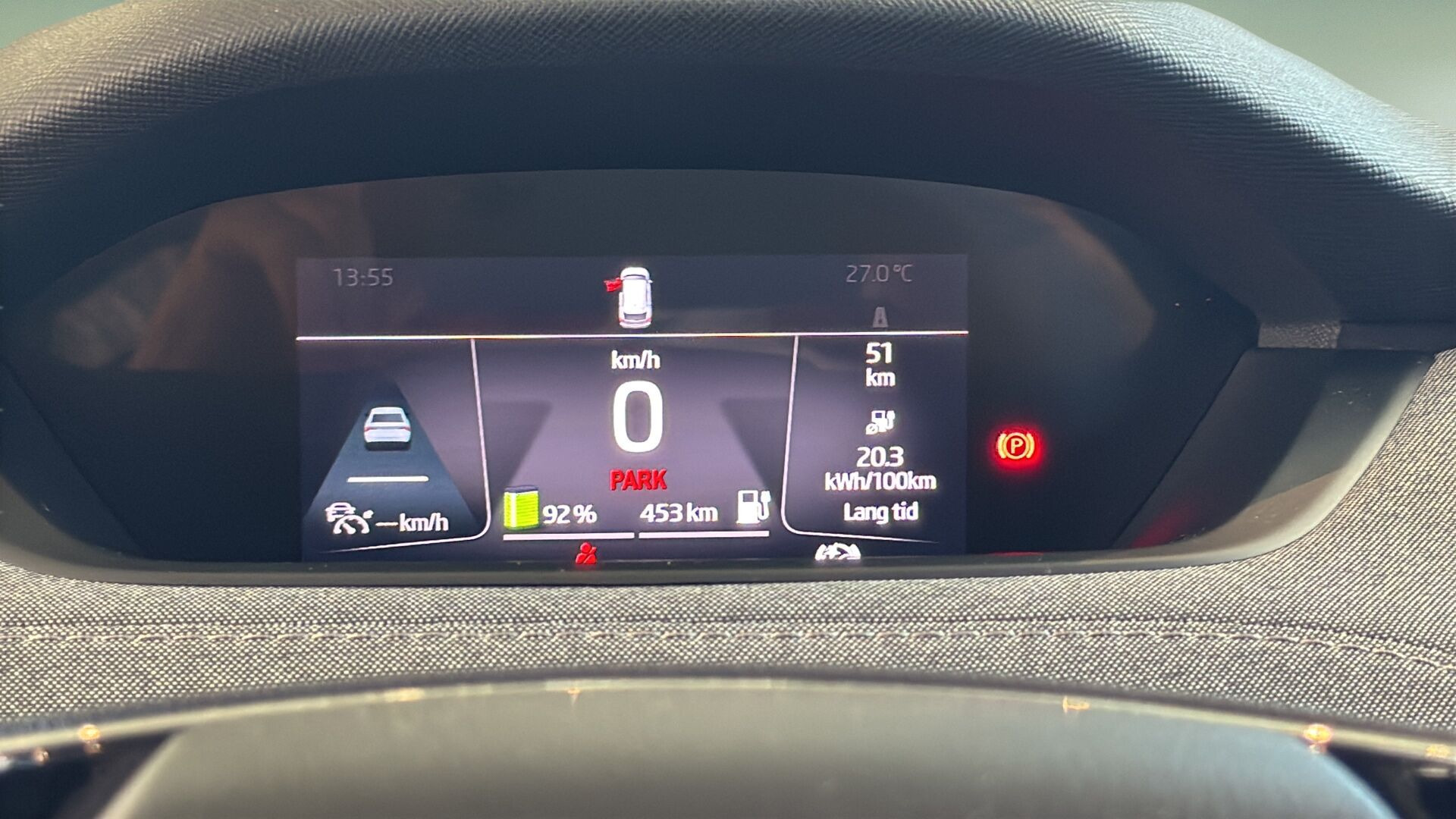Sort Skoda Enyaq fra 2023