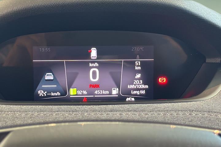 Sort Skoda Enyaq fra 2023