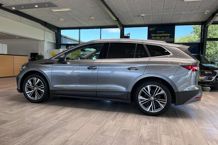 Grå Skoda Enyaq fra 2024