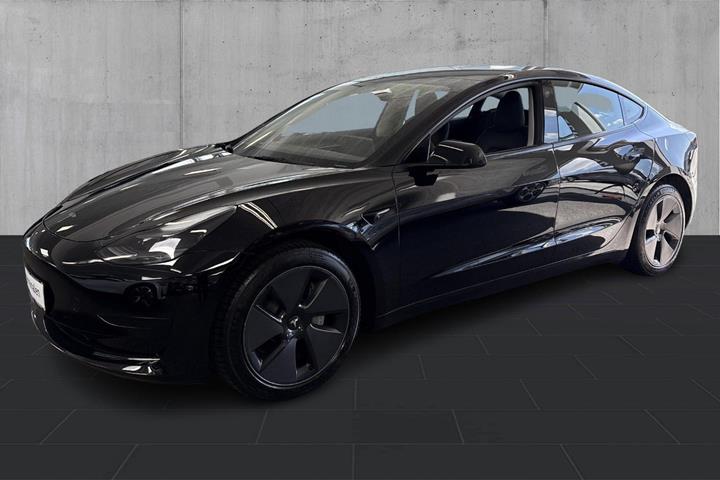 Sort Tesla Model 3 fra 2023