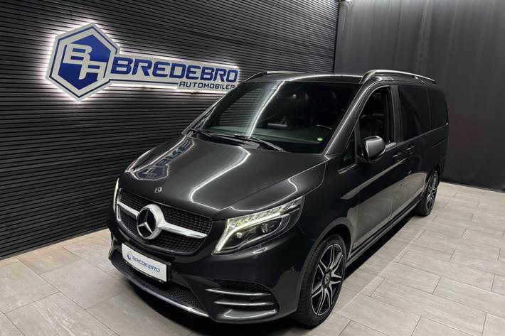 Grå Mercedes V300 d fra 2019