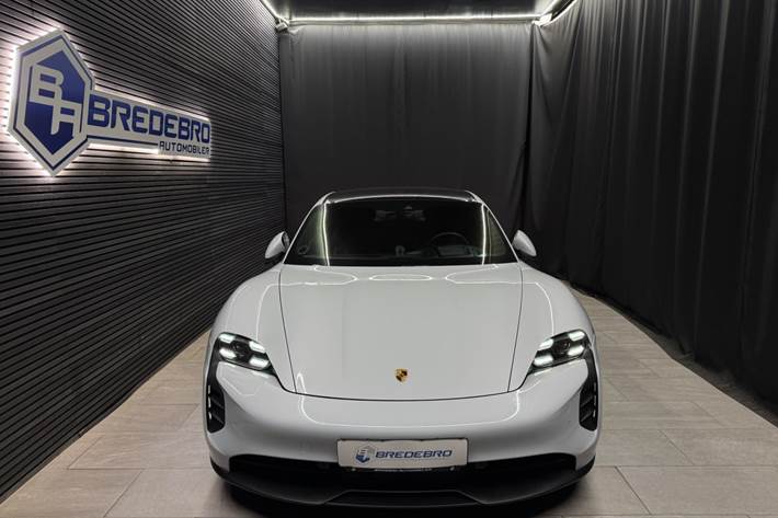 Gul Porsche Taycan 4S fra 2021