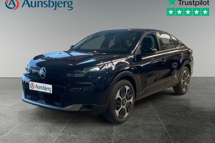 Blå Citroën ë-C4 X fra 2025 set udefra