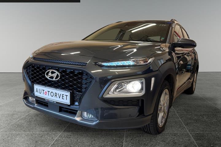 Grå Hyundai Kona fra 2017 set udefra