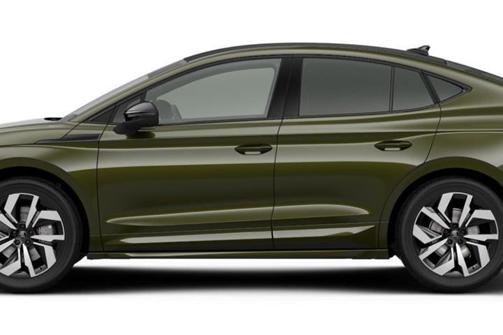 Grøn Skoda Enyaq fra 2026
